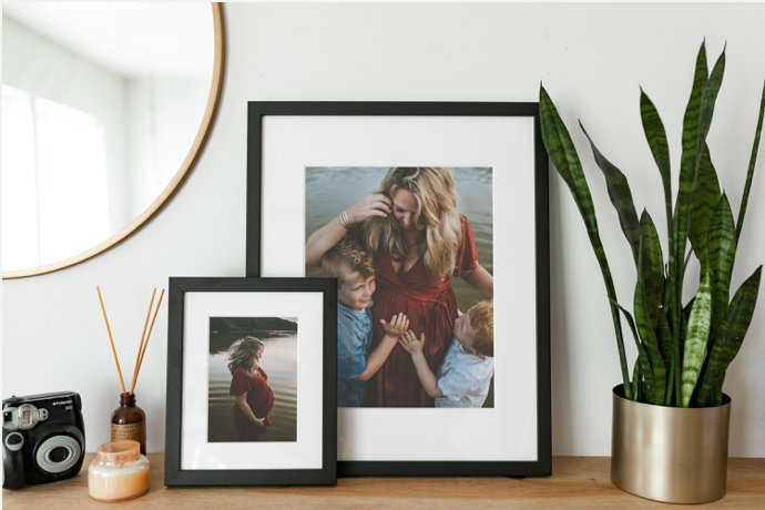 framed family photos by newborn & family photographer in Pittsburgh PA