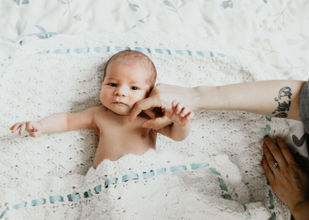Newborn baby at home in Greensburg PA