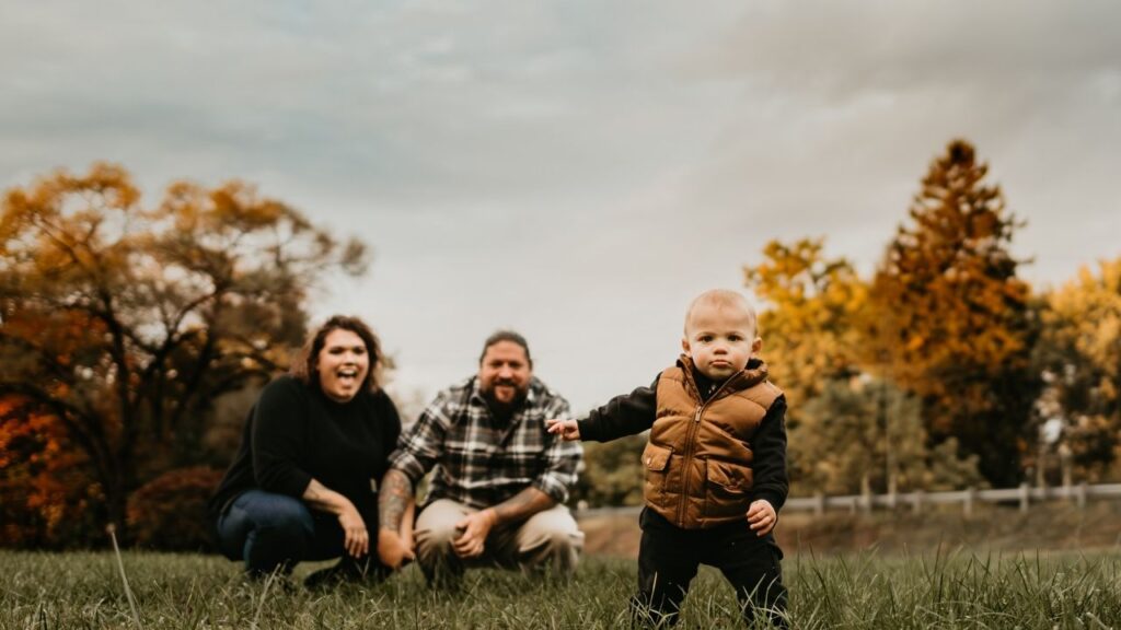 family poses for photos during a photo session in Westmoreland County PA